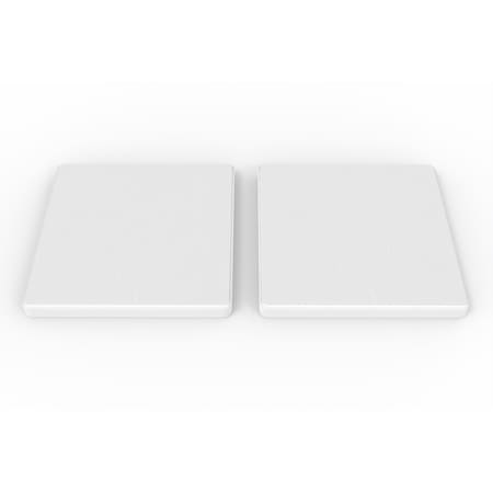 Castello Usa Diatomite Stone Square Coaster - White, 4PK CB-DCS-W